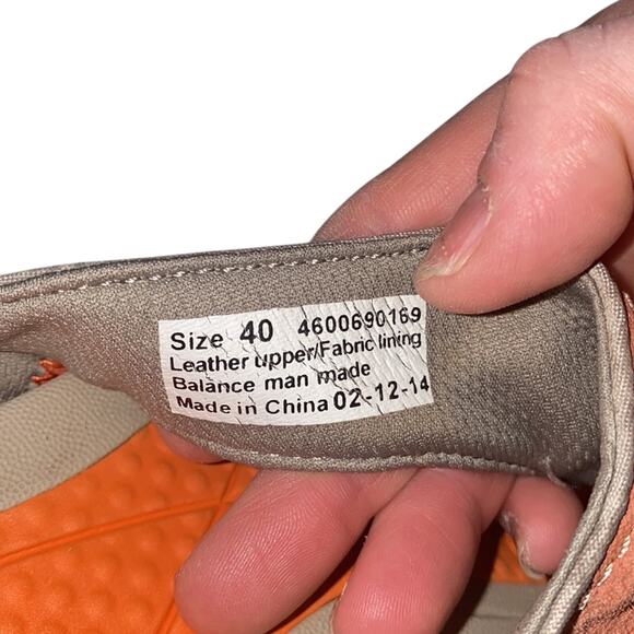 Dansko Orange Leather Thong Sandals Size 40 / 10 - Picture 11 of 11